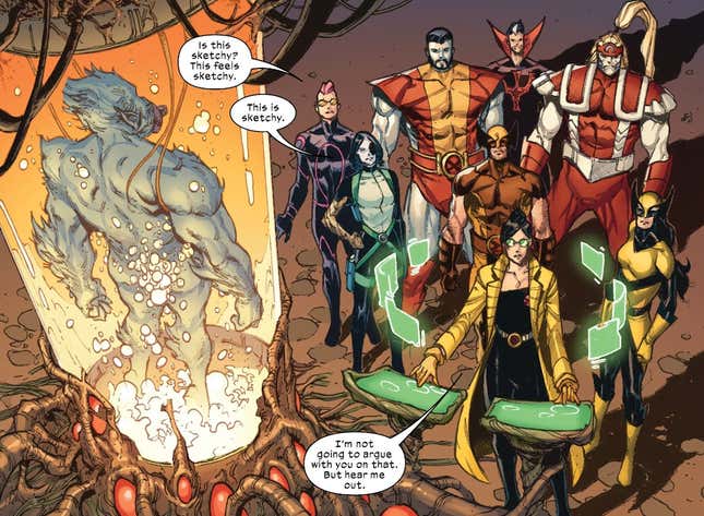Imagen para el artículo titulado Los X-Men están intentando resolver su problema con las bestias de la manera más salvaje